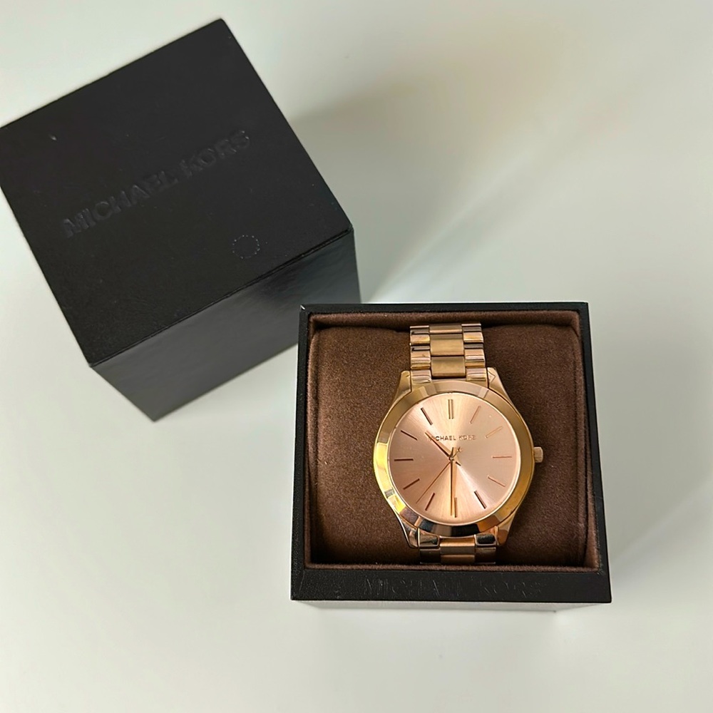 Michael Kors rose gold watch